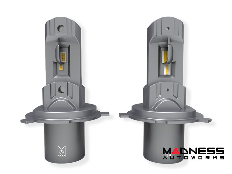Headlight Bulbs (2) - H4 - Arc Lighting Tiny Monster - Concept Series LED w/ Adapter Harness